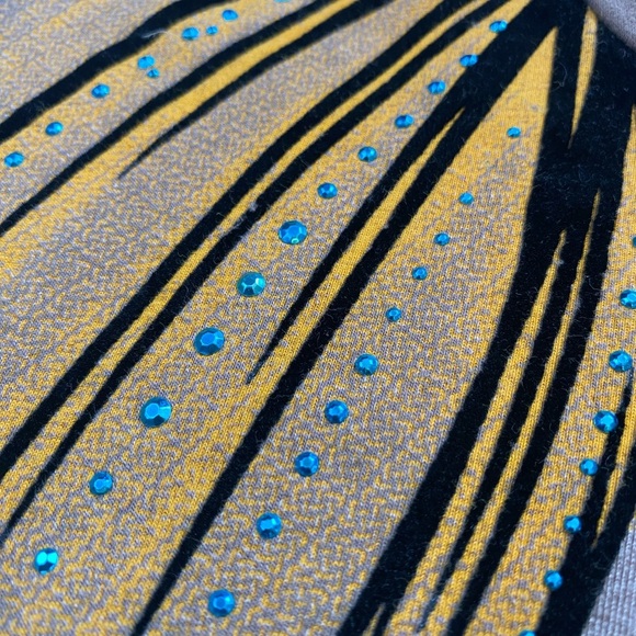 Vintage Y2K Rhinestone Pop Art Custo Barcelona Style Mini Dress Size Medium - Picture 7 of 10